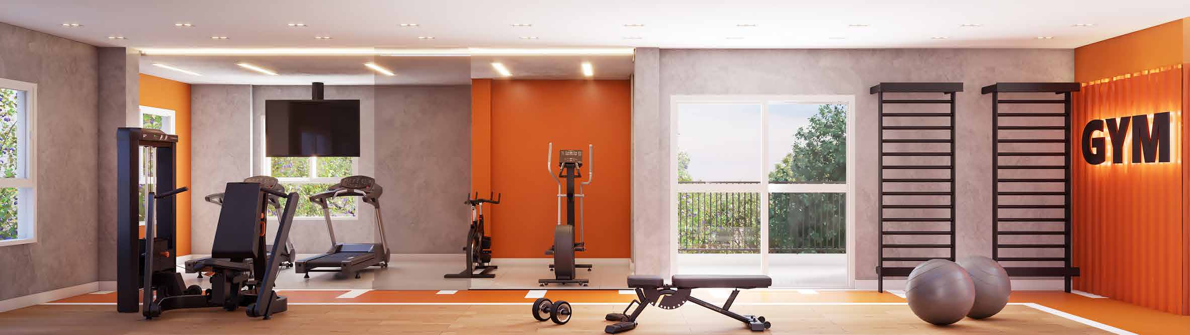 Espaço fitness do Villa Pompeia